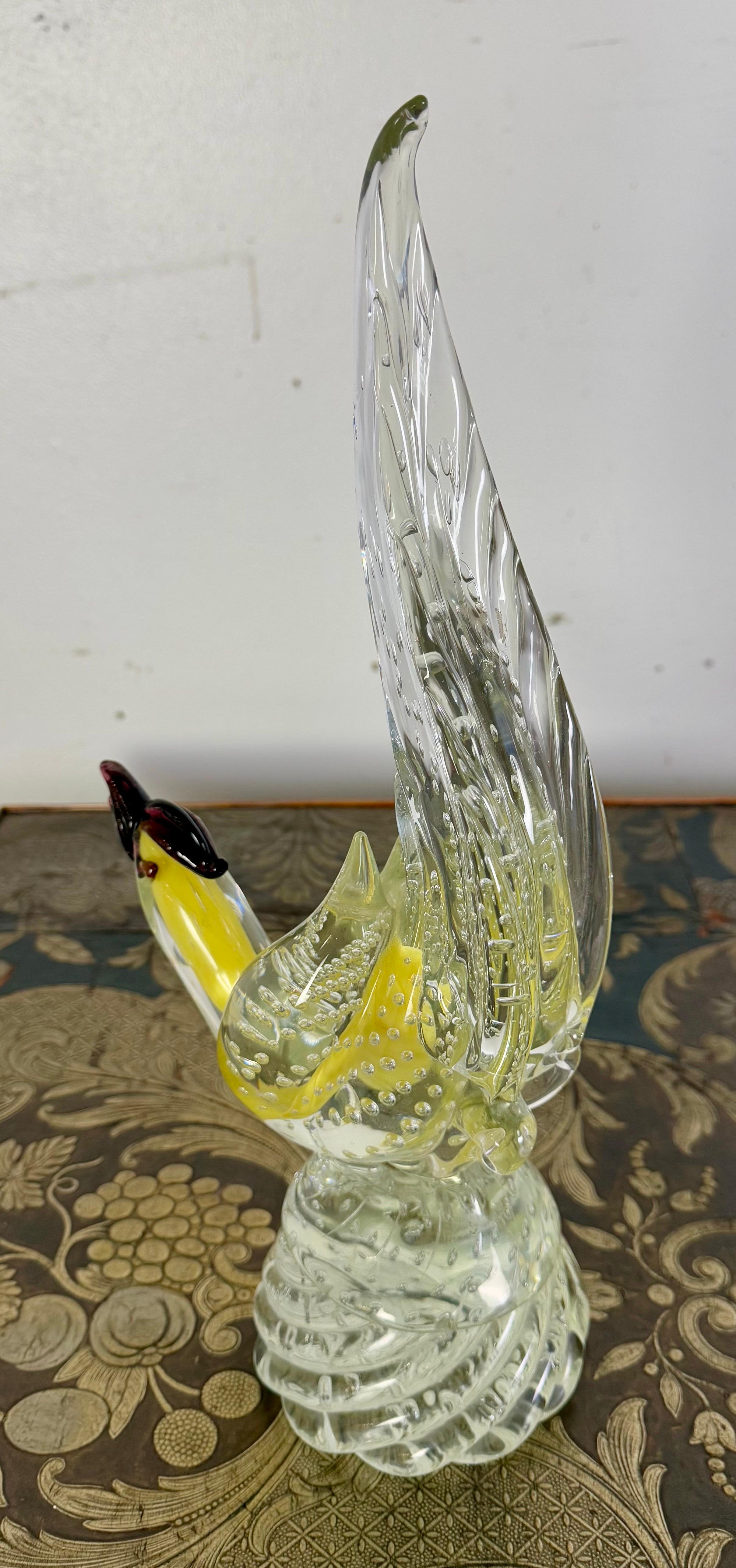 Pareja de gallos italianos de Murano C. 1930 en venta 8