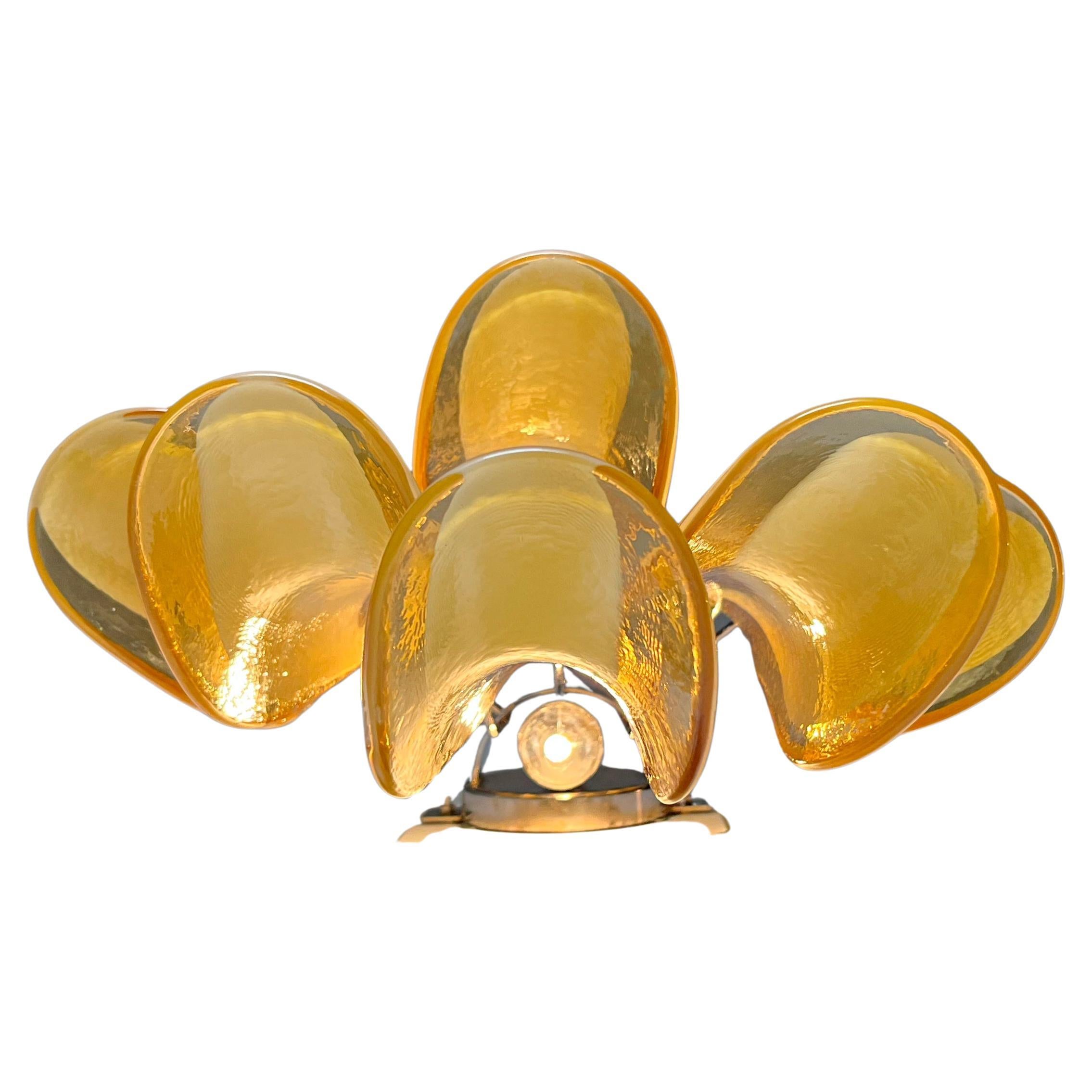 20th Century Pair of Italian  Murano Sconces For Sale