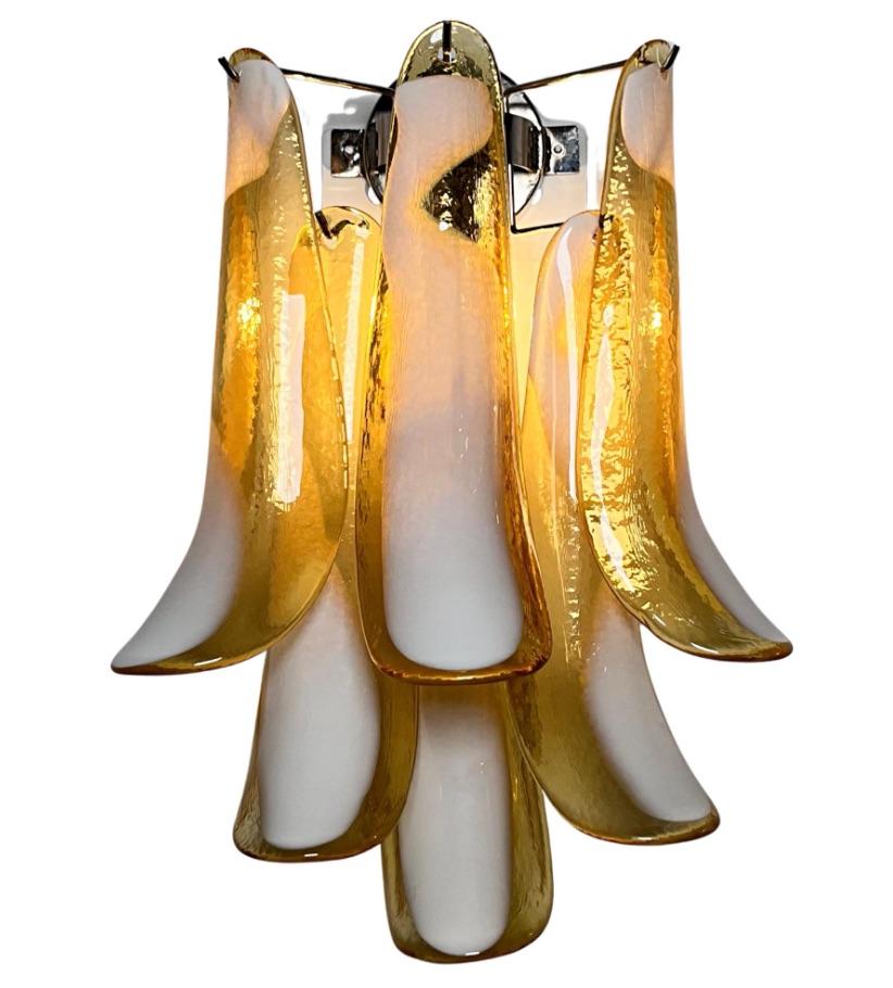 Pair of Italian  Murano Sconces For Sale 2