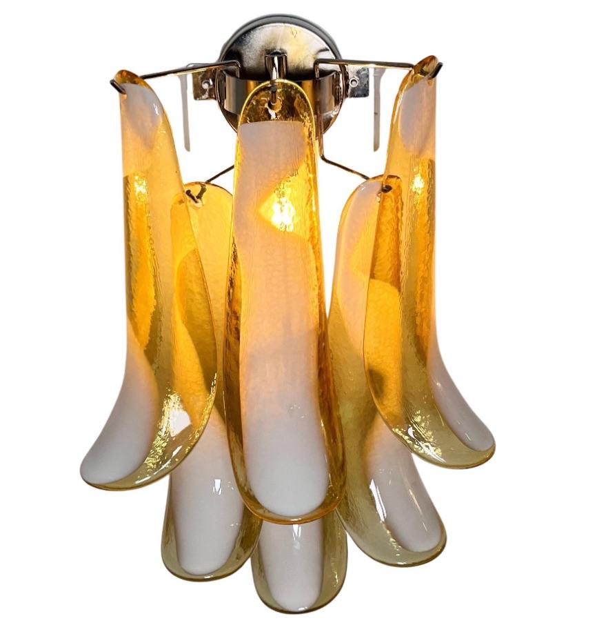 Pair of Italian  Murano Sconces For Sale 3