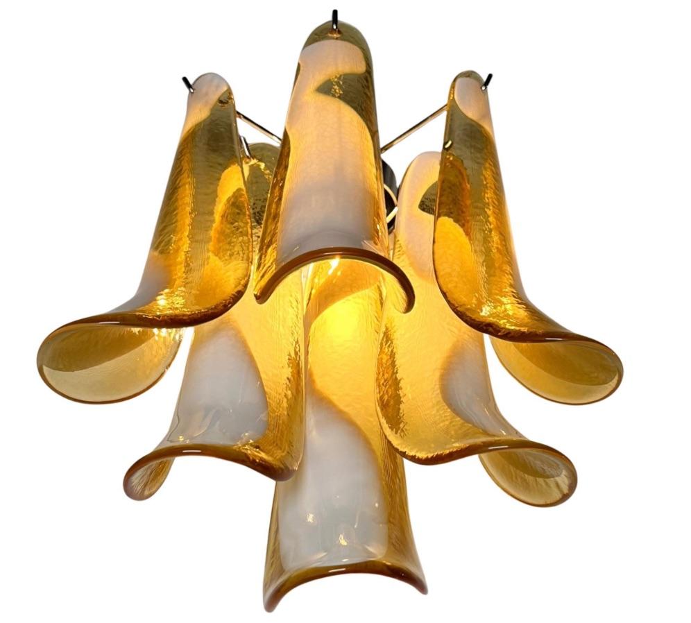 Pair of Italian  Murano Sconces For Sale 4
