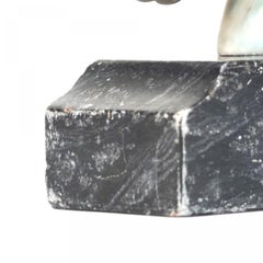 Pair of Italian Neo-Classic Marble Horse Head Bookends