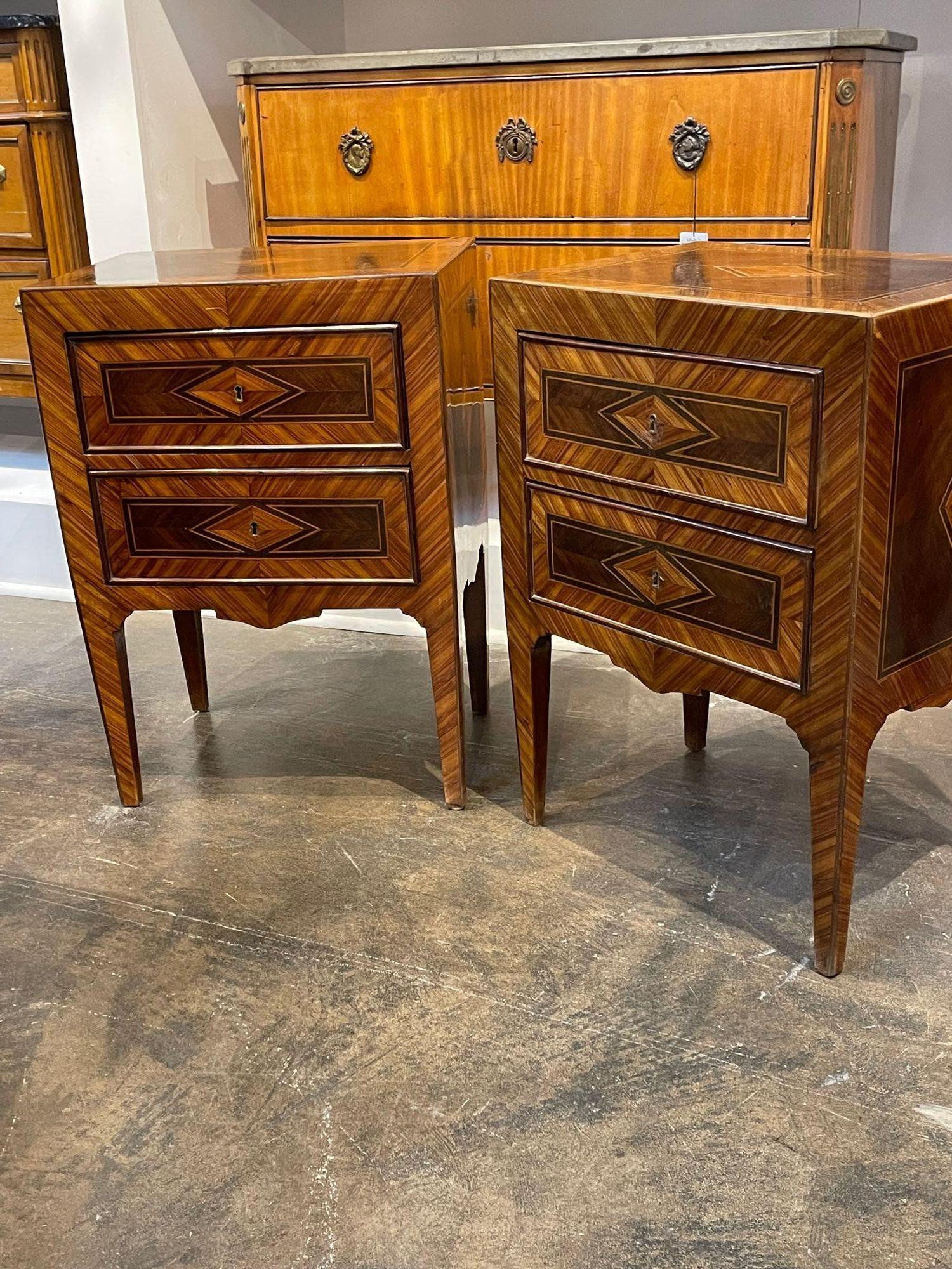 Pair of Italian Neo-Classical Side Tables For Sale 3