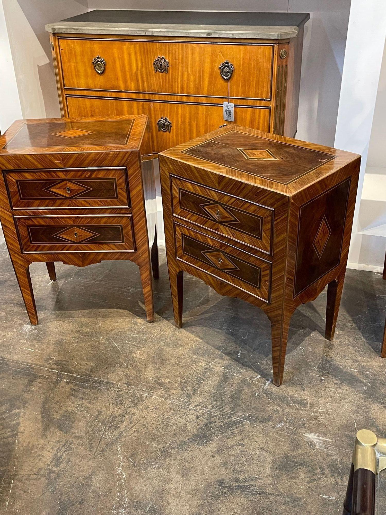Pair of Italian Neo-Classical Side Tables For Sale 4
