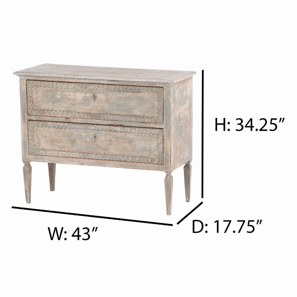 Neoclassical Pair of Italian Neo-Classical style painted and carved commodes, C 1910.