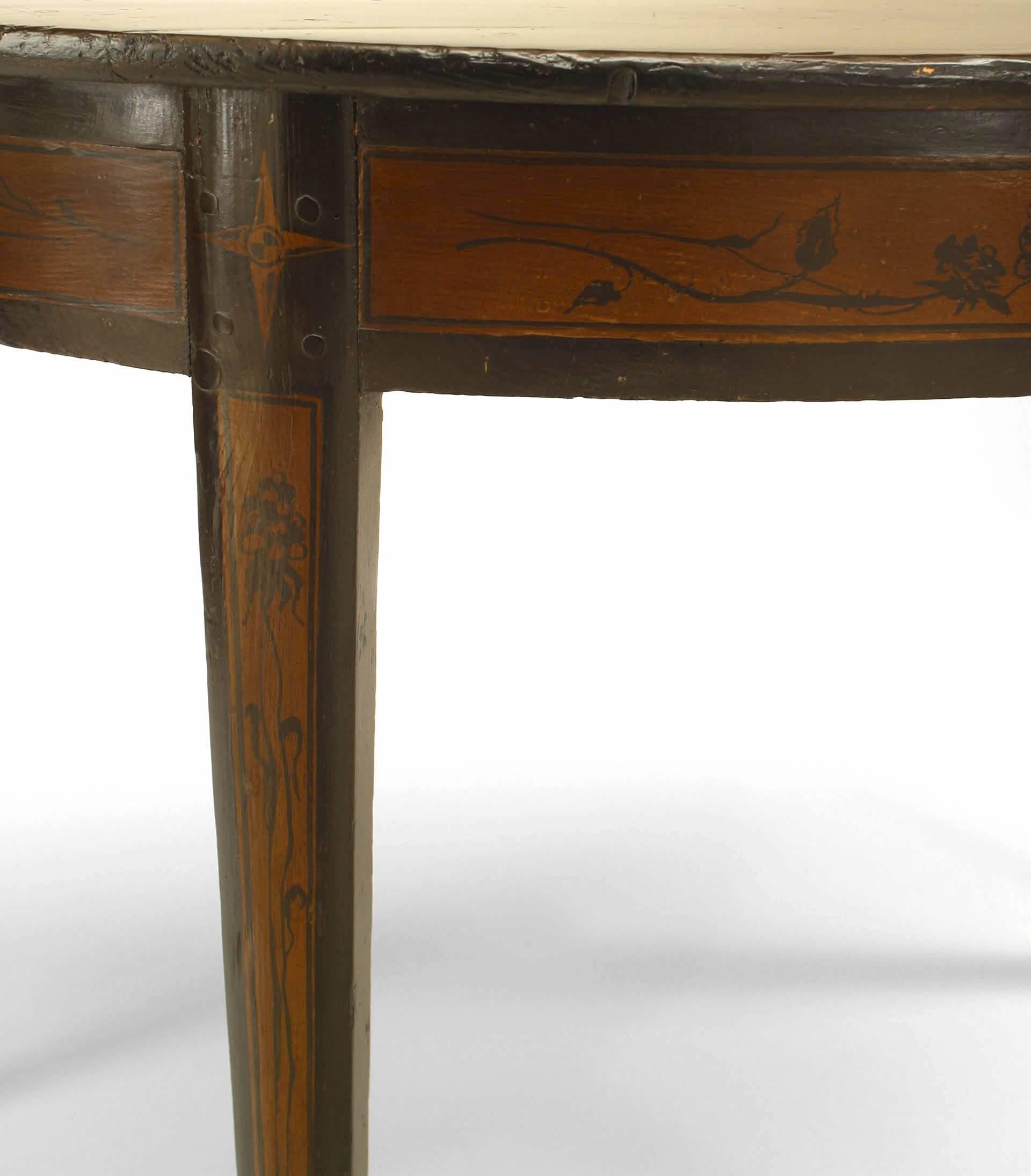 Pair of Italian Neo-Classic Rosewood Console Tables In Good Condition For Sale In New York, NY