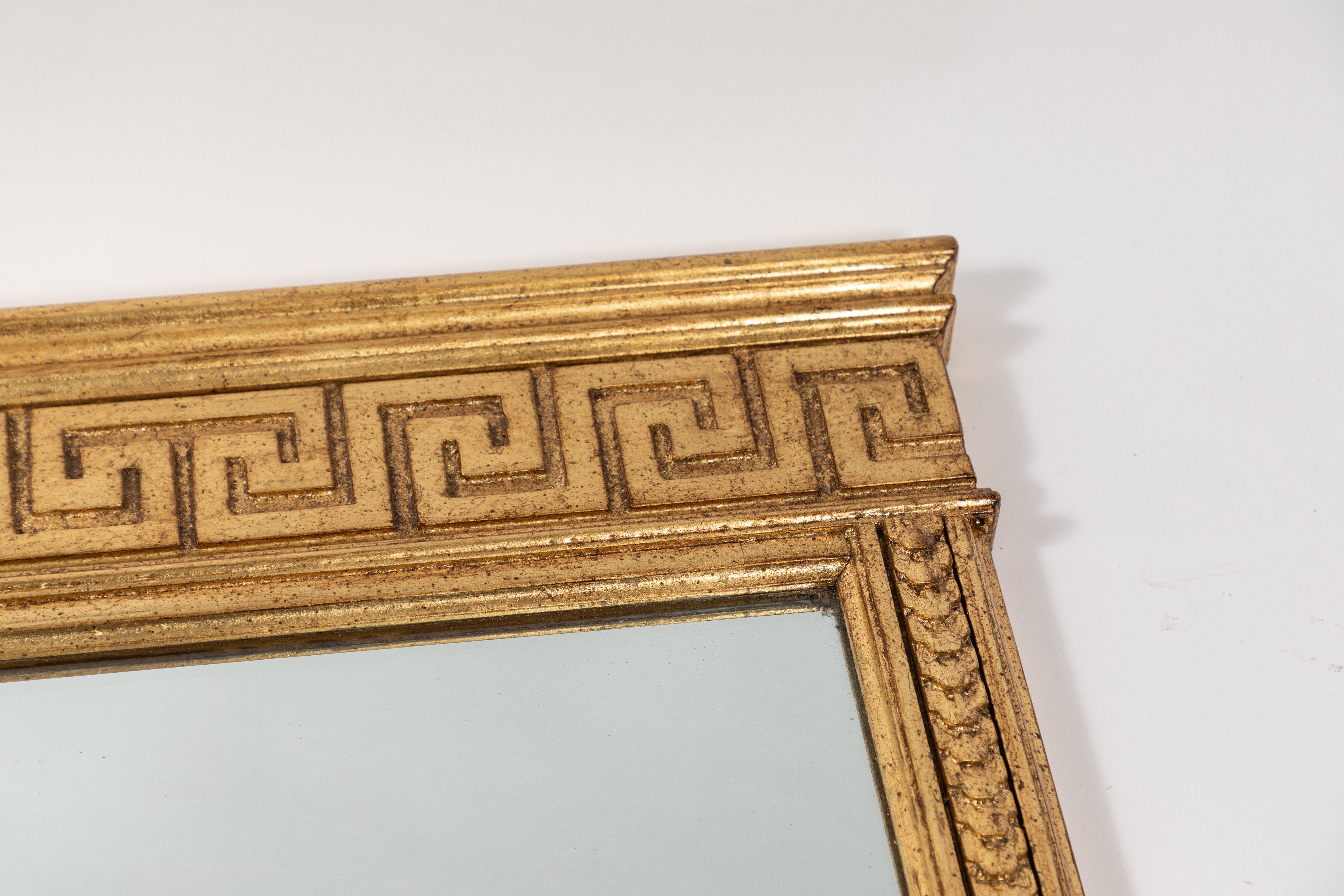 Pair of Italian Neoclassic Gilt Mirrors 1