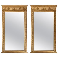 Pair of Italian Neoclassic Gilt Mirrors Pair of Italian Neoclassic Gilt Mirrors