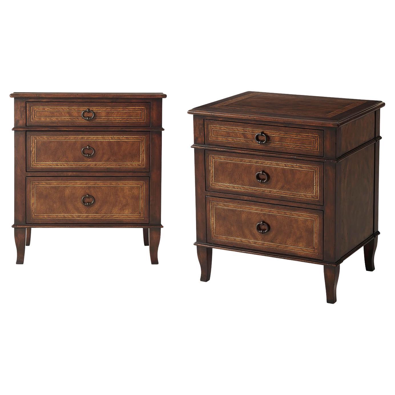 Pair of Italian NeoClassic Nightstands For Sale