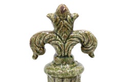 Pair of Italian Neoclassic Style Terra-Cotta Ornaments