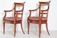 Pair of Italian Neoclassical Armchairs