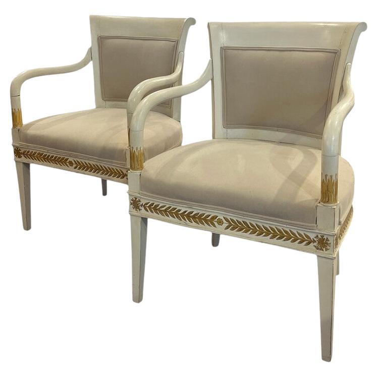 Gilt Chaises