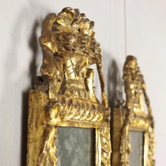 Pair of Italian Neoclassical Giltwood Mirrors - Circa 1780