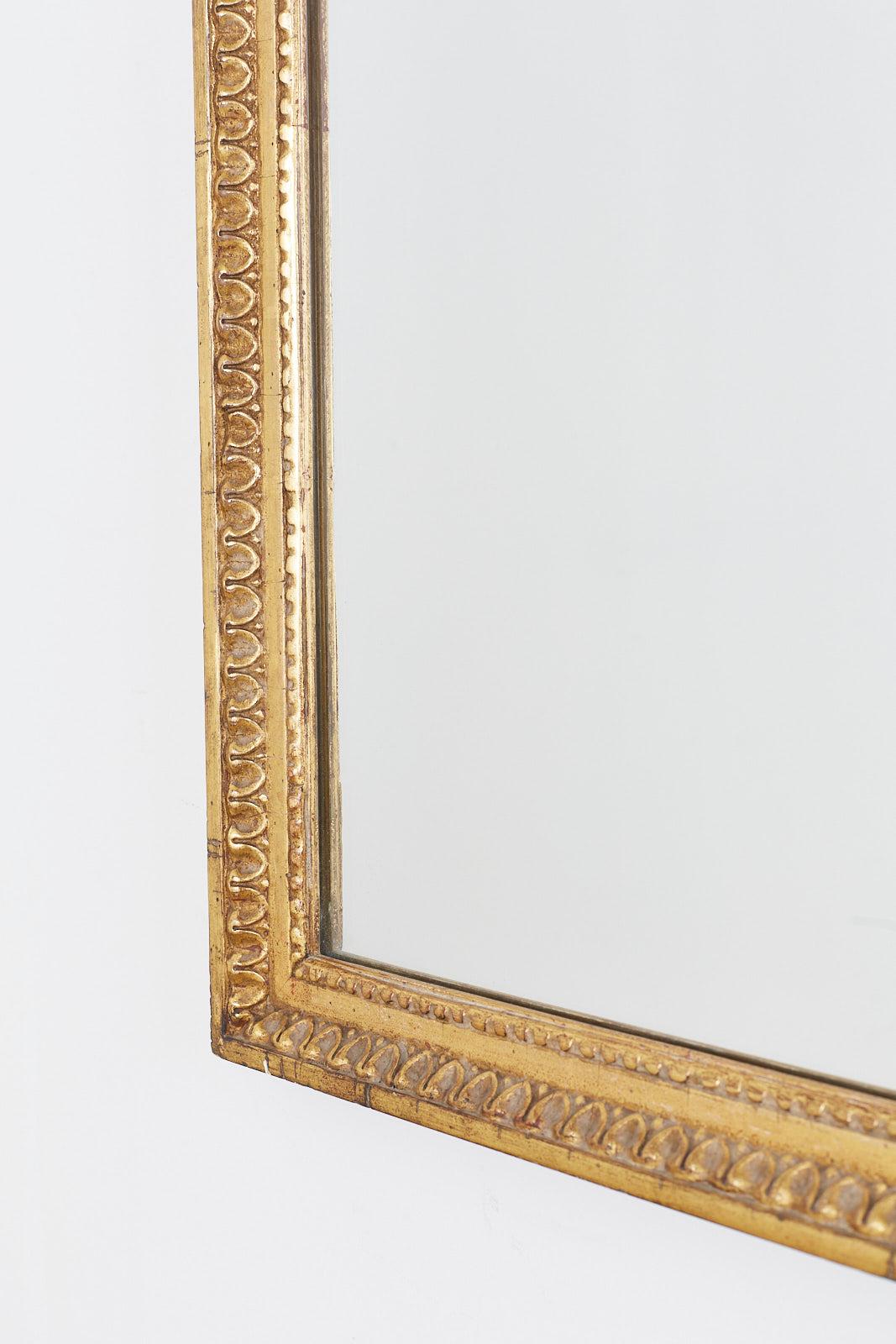 Pair of Italian Neoclassical Giltwood Wall Mirrors 5