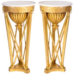 Pair of Italian Neoclassical Guéridons or Side Tables Tuscany, 1830