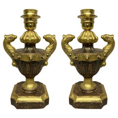 Pair of Italian Neoclassical Urn Lamps