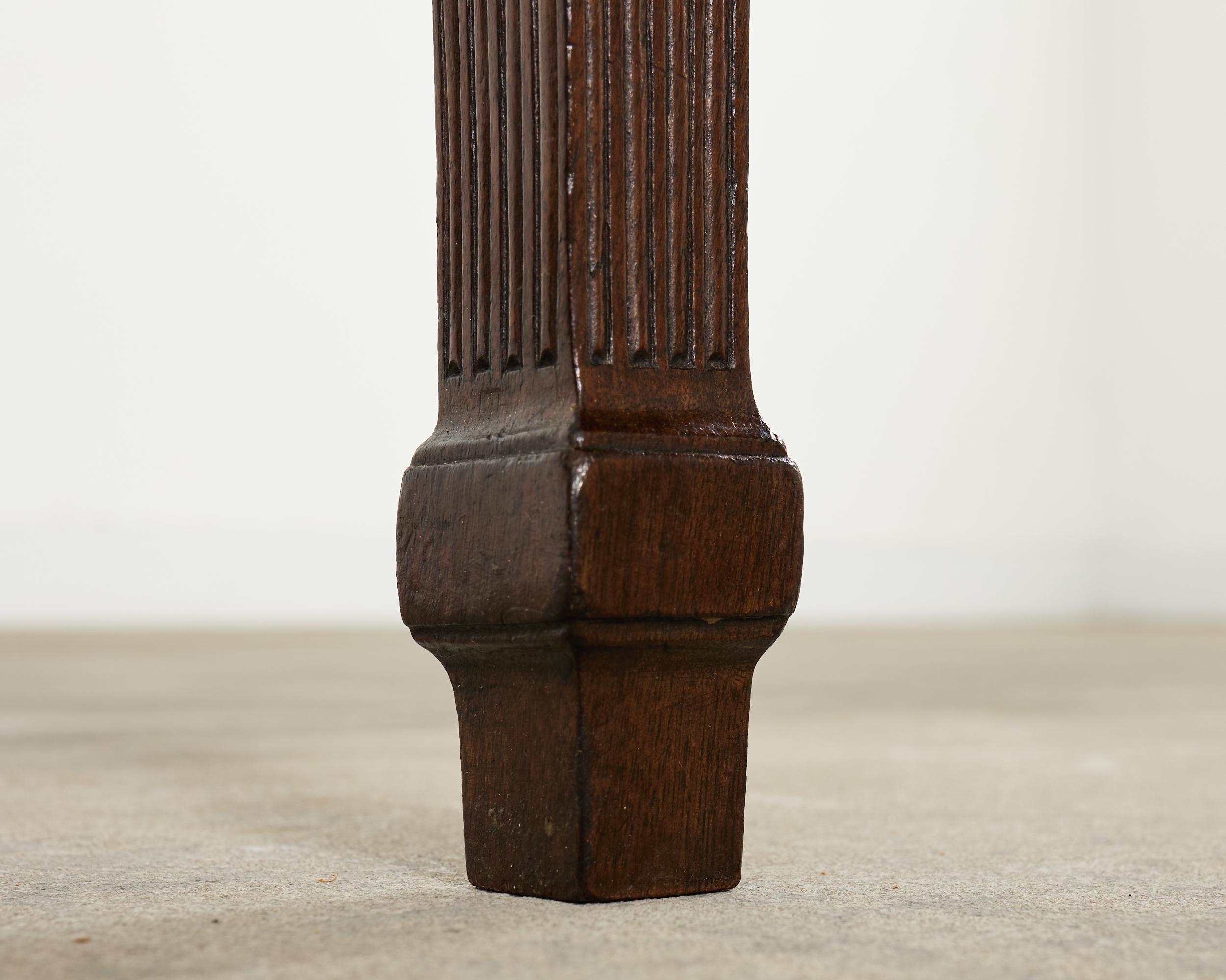 Pair of Italian Neoclassical Walnut Apollo Sunburst Demilunes For Sale 8