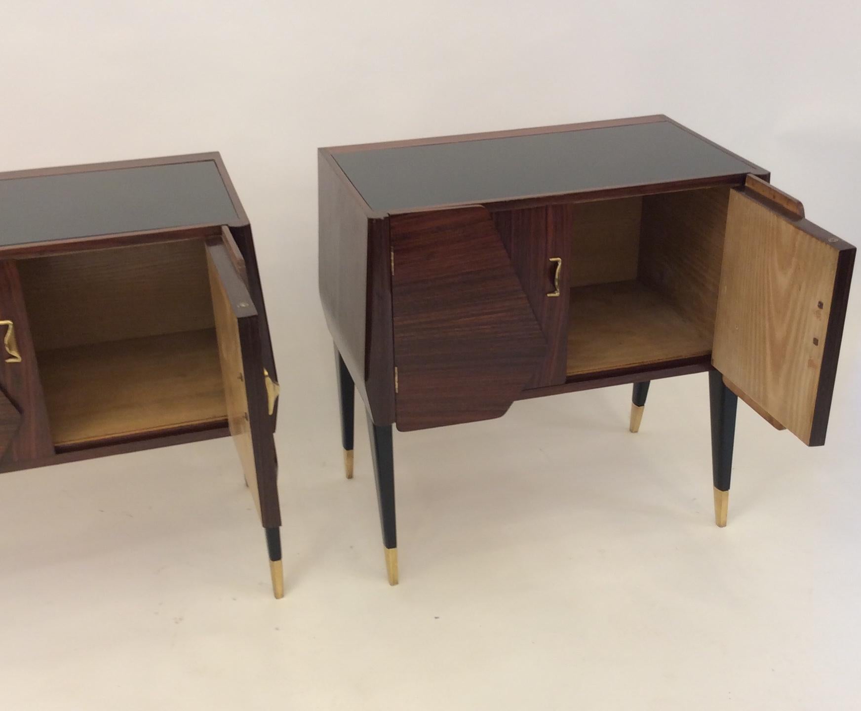 Pair of Italian Nightstands Attributed to Gio Ponti, 1950 7