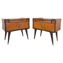 Pair of Italian Nightstands, 1940s