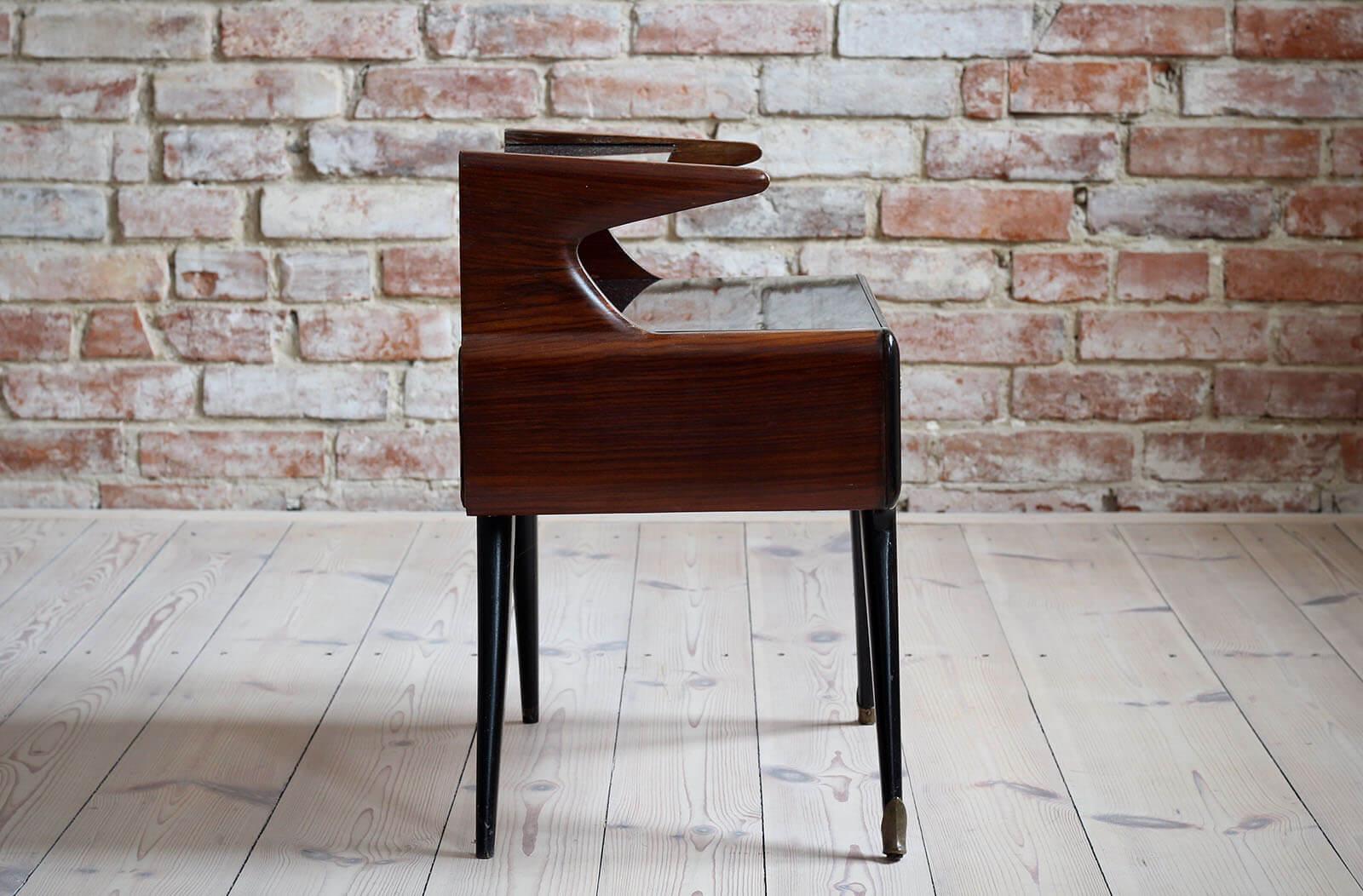 Pair of Italian Nightstands, Paolo Buffa Style, 1950s For Sale 1