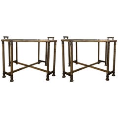Pair of Italian Octagon Side Tables Coffee Tables, Late-20th Century