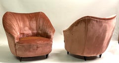 Pair of Italian Organic Modern Lounge Chairs by Gio Ponti for Casa e Giardino