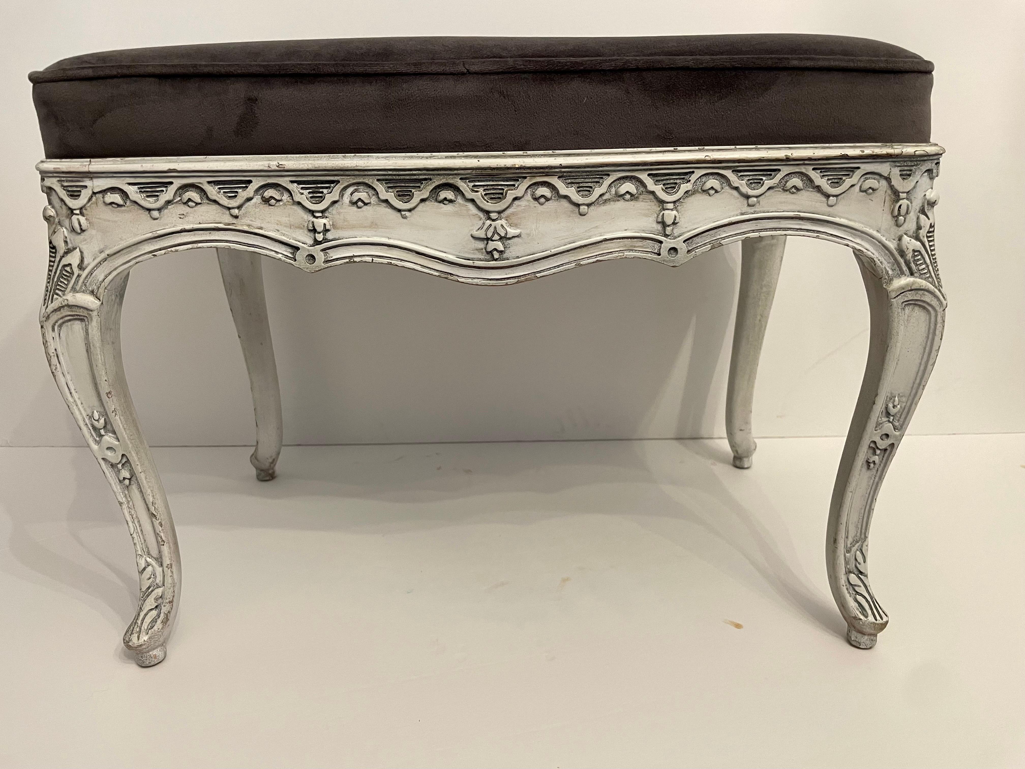 Pair of Italian Painted Benches 6