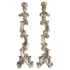 Pair of Italian Painted Candleholders-20th Century