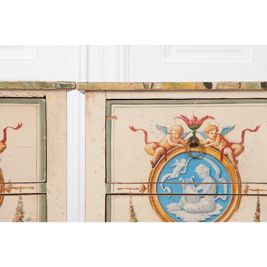 Pair of Italian Painted Chests 6