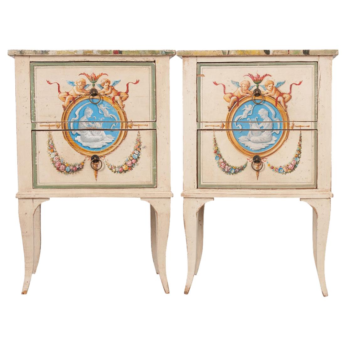 Pair of Italian Painted Chests