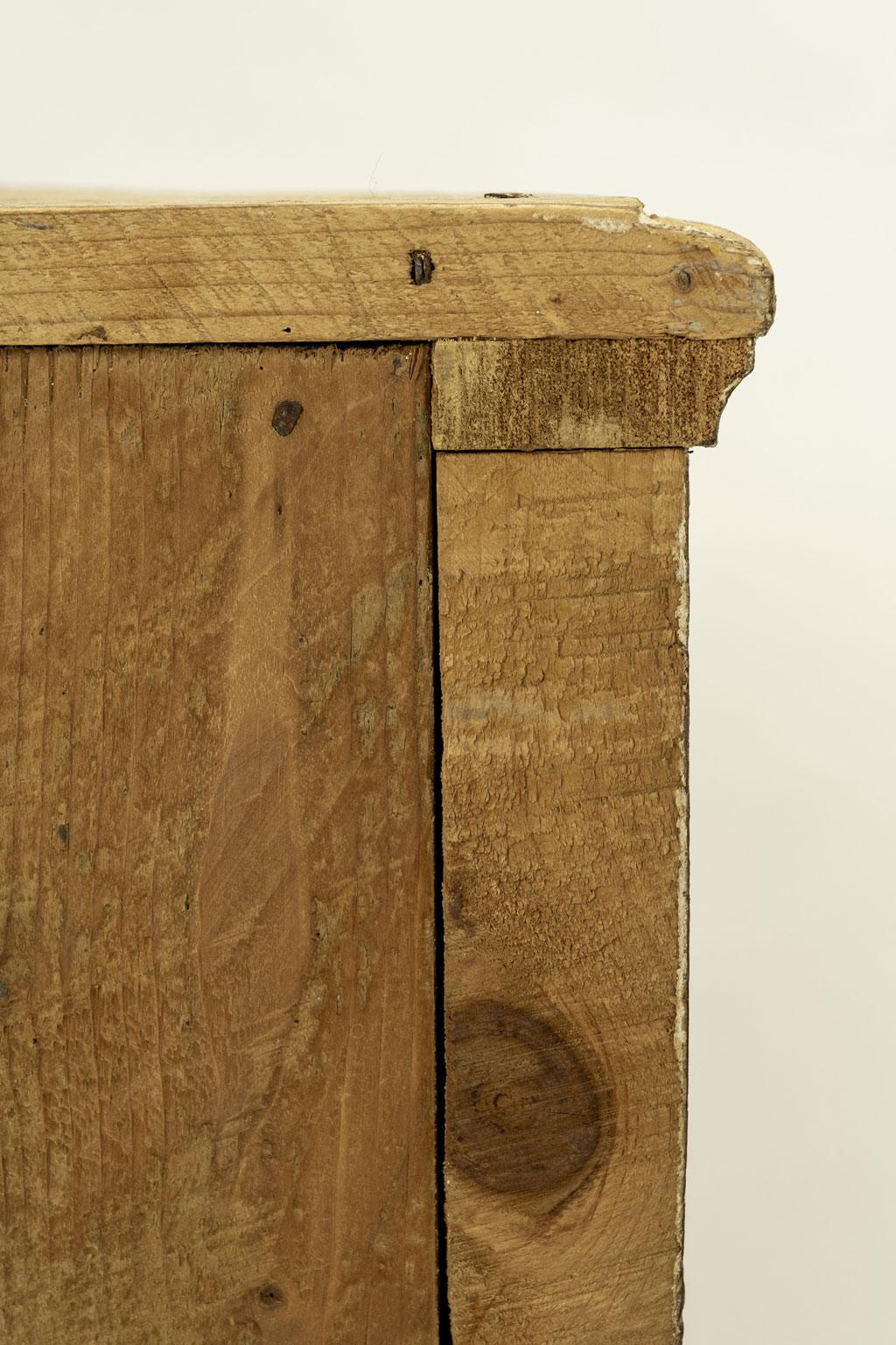 Pine Pair of Italian Painted Demilune Console Tables