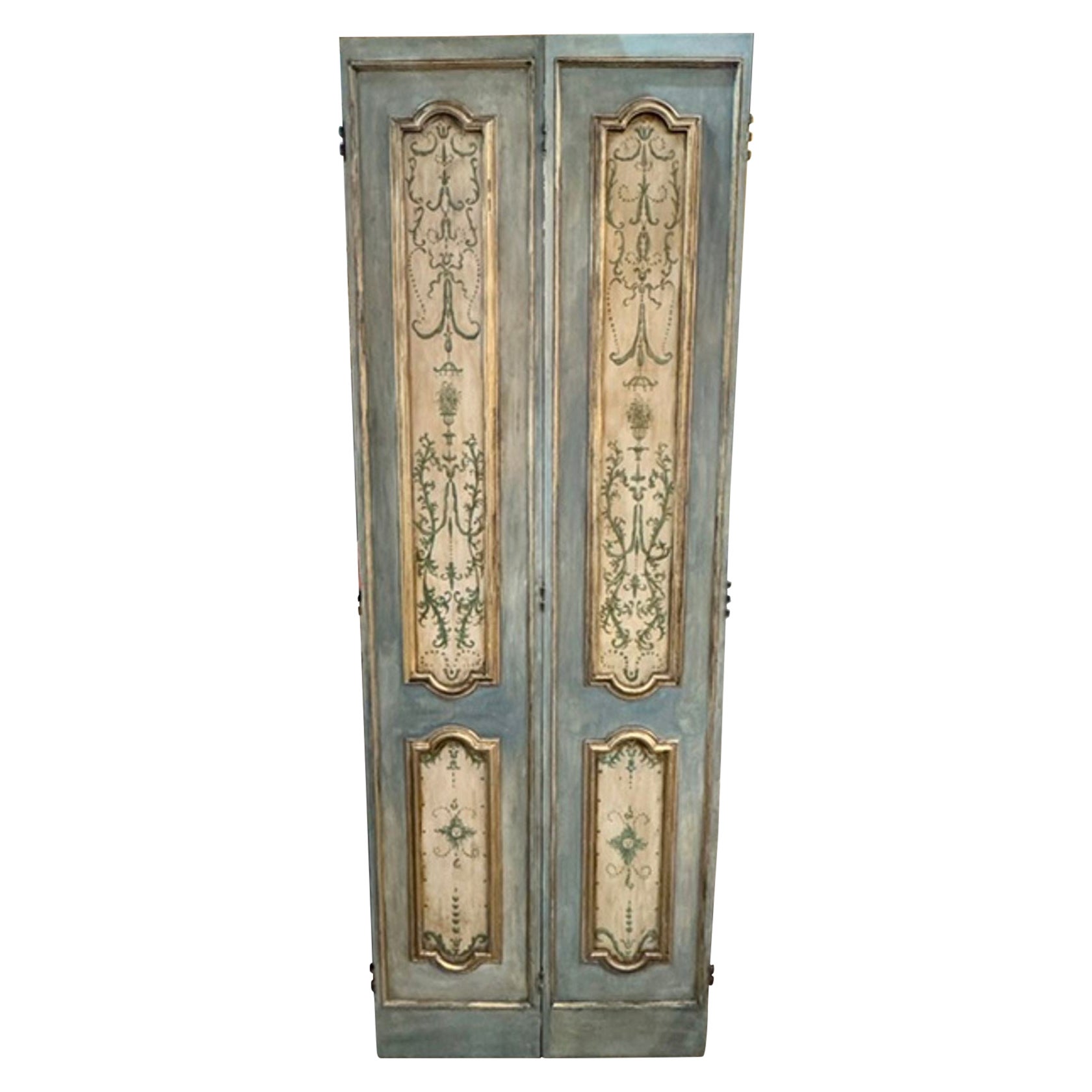 Pair of Italian Painted Doors