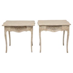 Vintage Pair of Italian Painted End Tables, Circa 1940s