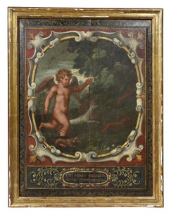 Pair of Italian Painted Wood Panels