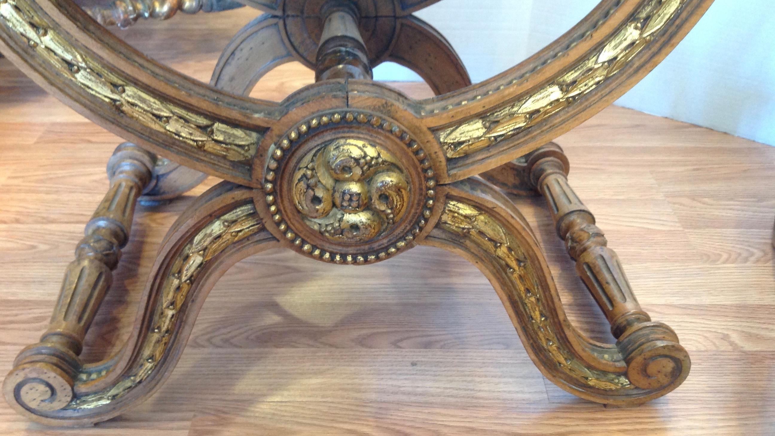 Pair of Italian Parcel-Gilt Benches 6