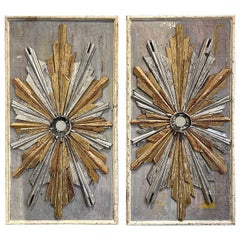 Pair of Italian Parcel Gilt Decorative Panels