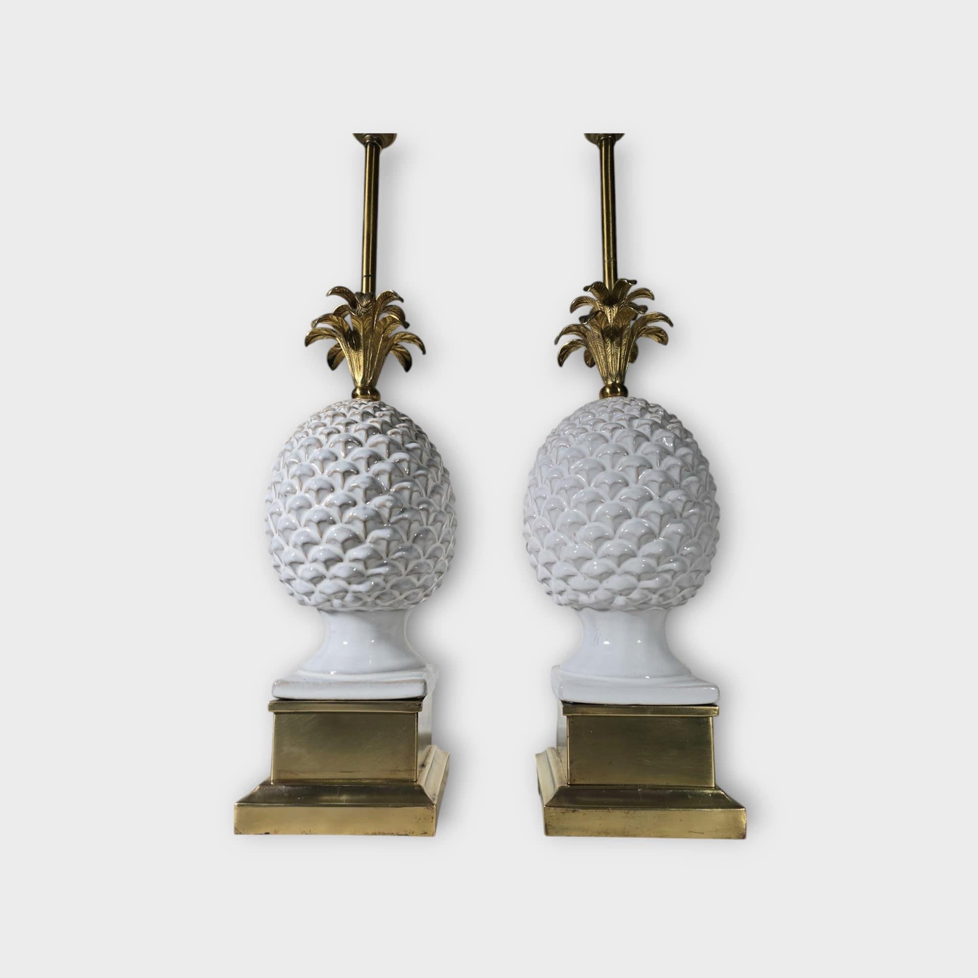 Paire de lampes ananas italiennes - années 1970 en vente 1