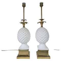Pair of Italian Pineapple Lamps – 1970s