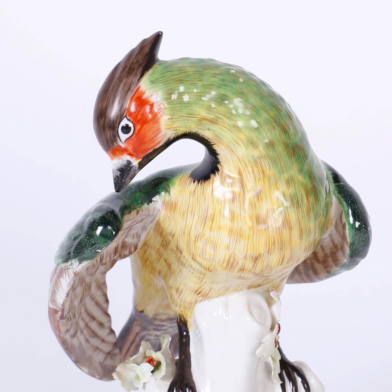Pair of Italian Porcelain Parrots 2