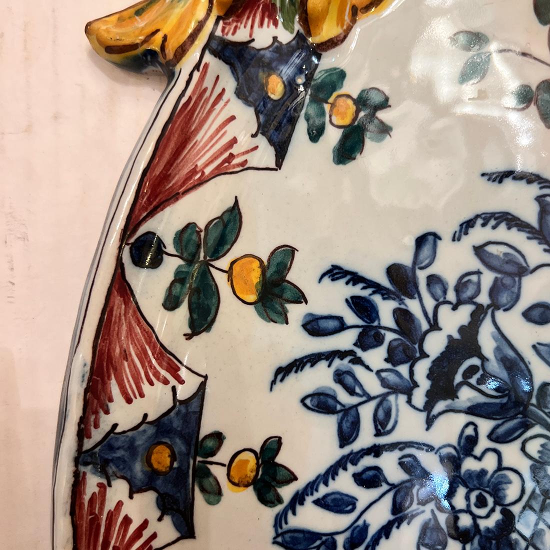Paire d'appliques en porcelaine italienne Bon état - En vente à New York, NY