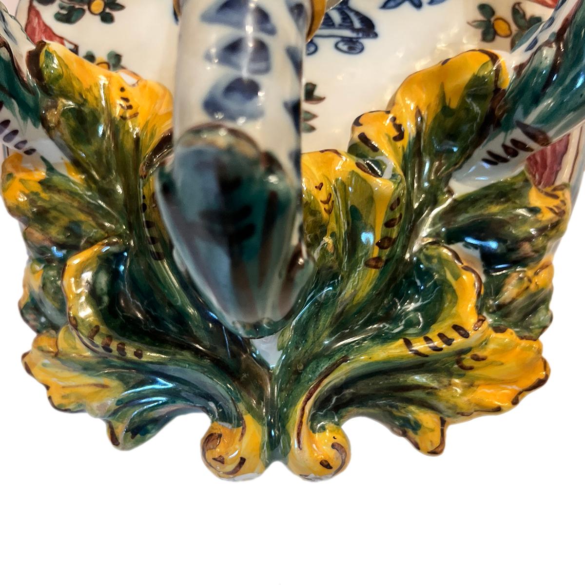 Paire d'appliques en porcelaine italienne en vente 1