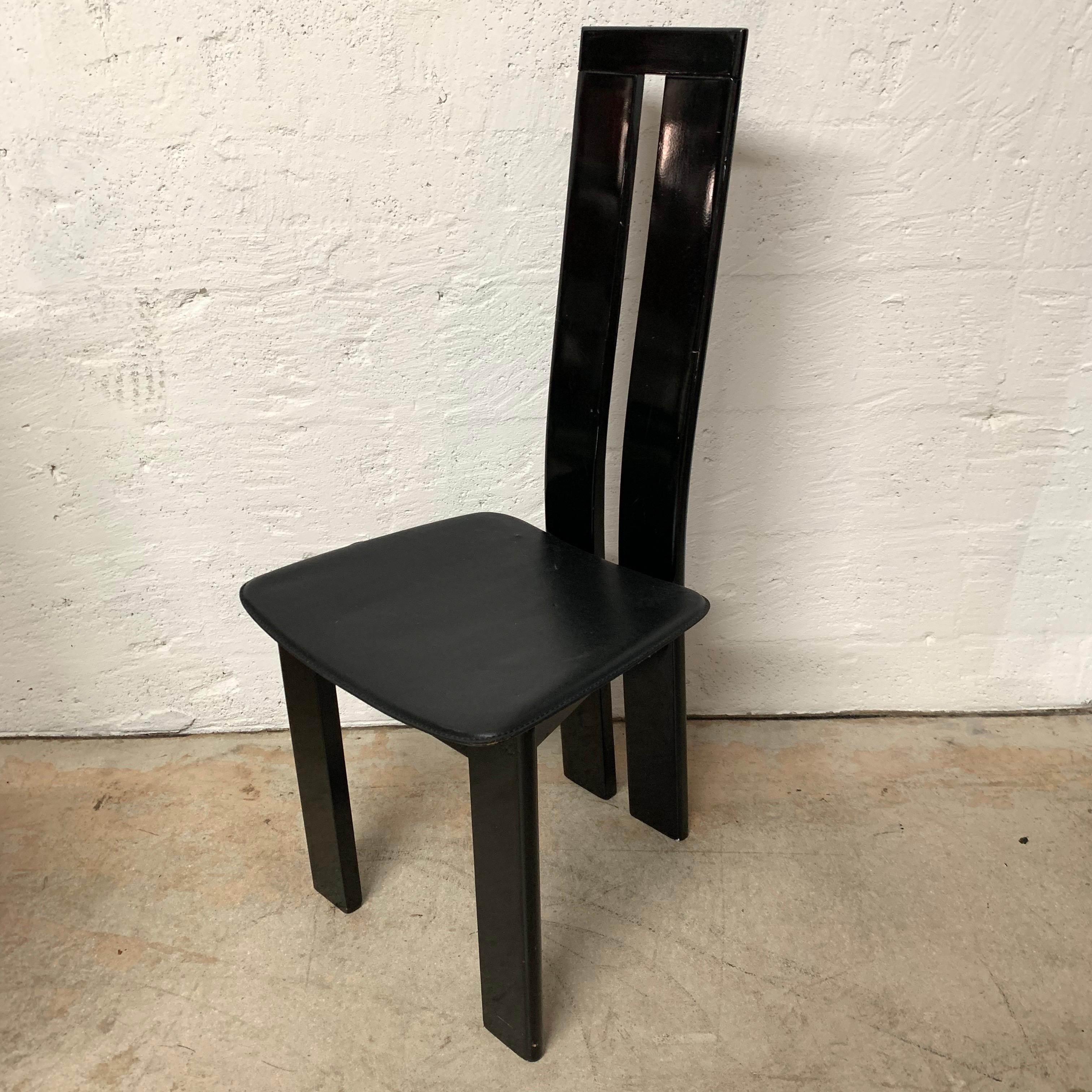 Post-Modern Pair of Italian Postmodern Chairs by Massimo Vignelli