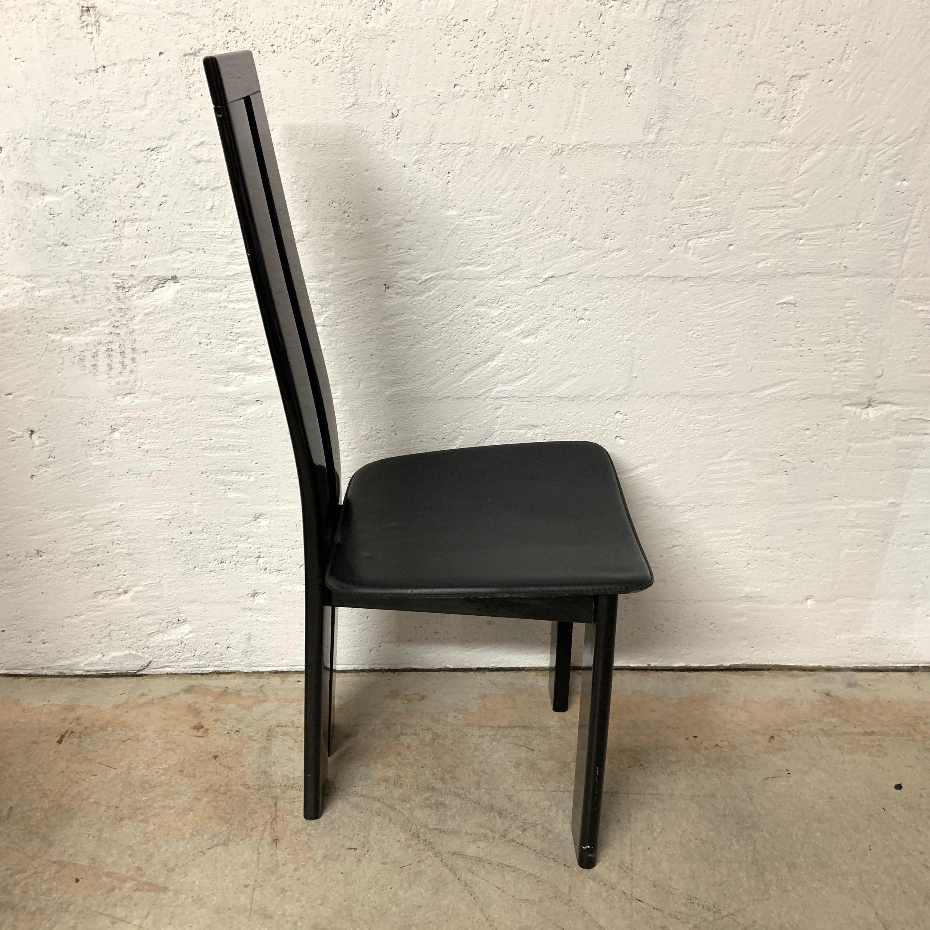 20th Century Pair of Italian Postmodern Chairs by Massimo Vignelli