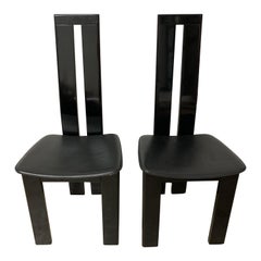 Pair of Italian Postmodern Chairs by Massimo Vignelli