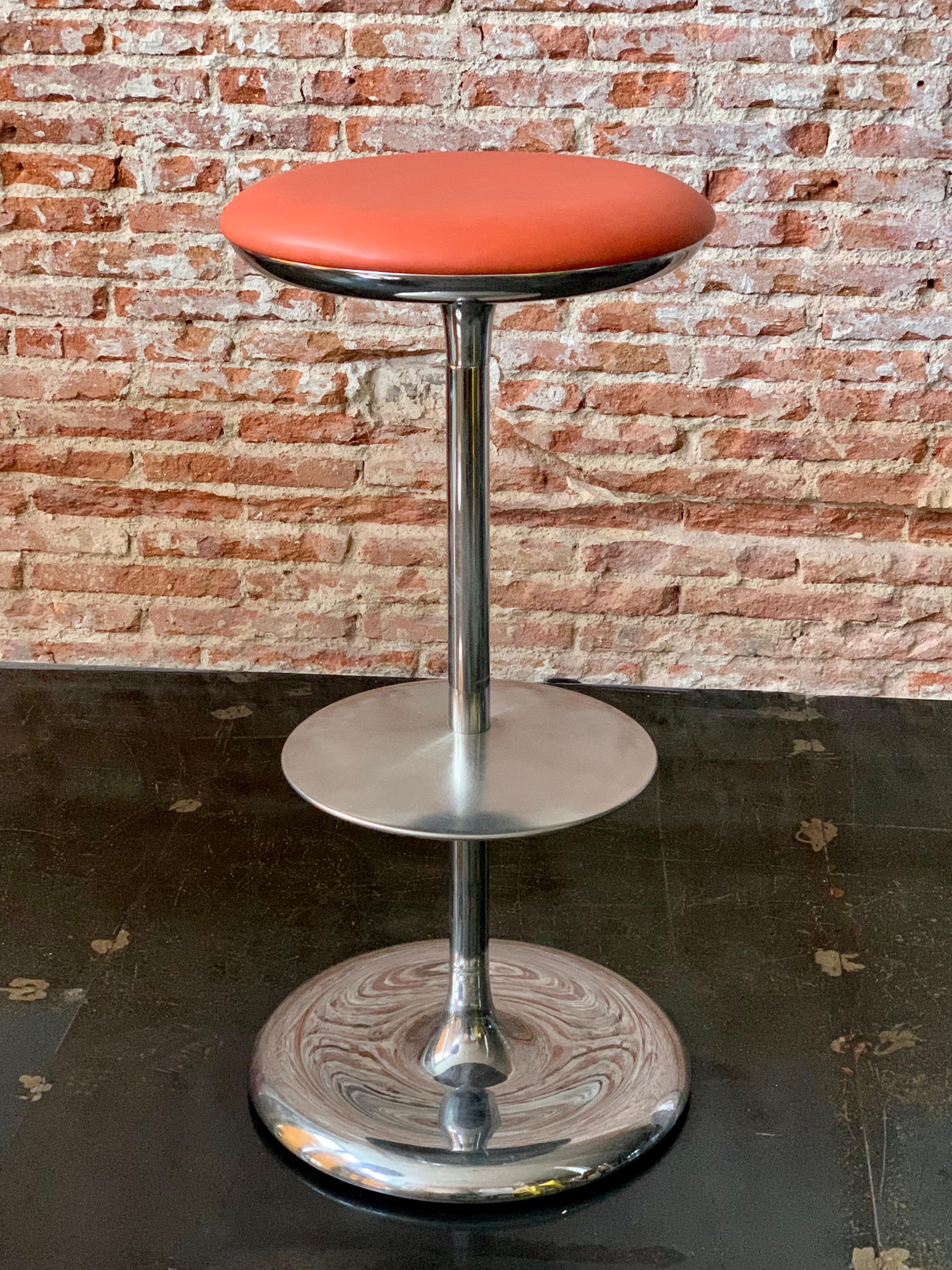 Post-Modern Pair of Italian Postmodern Bar Stools