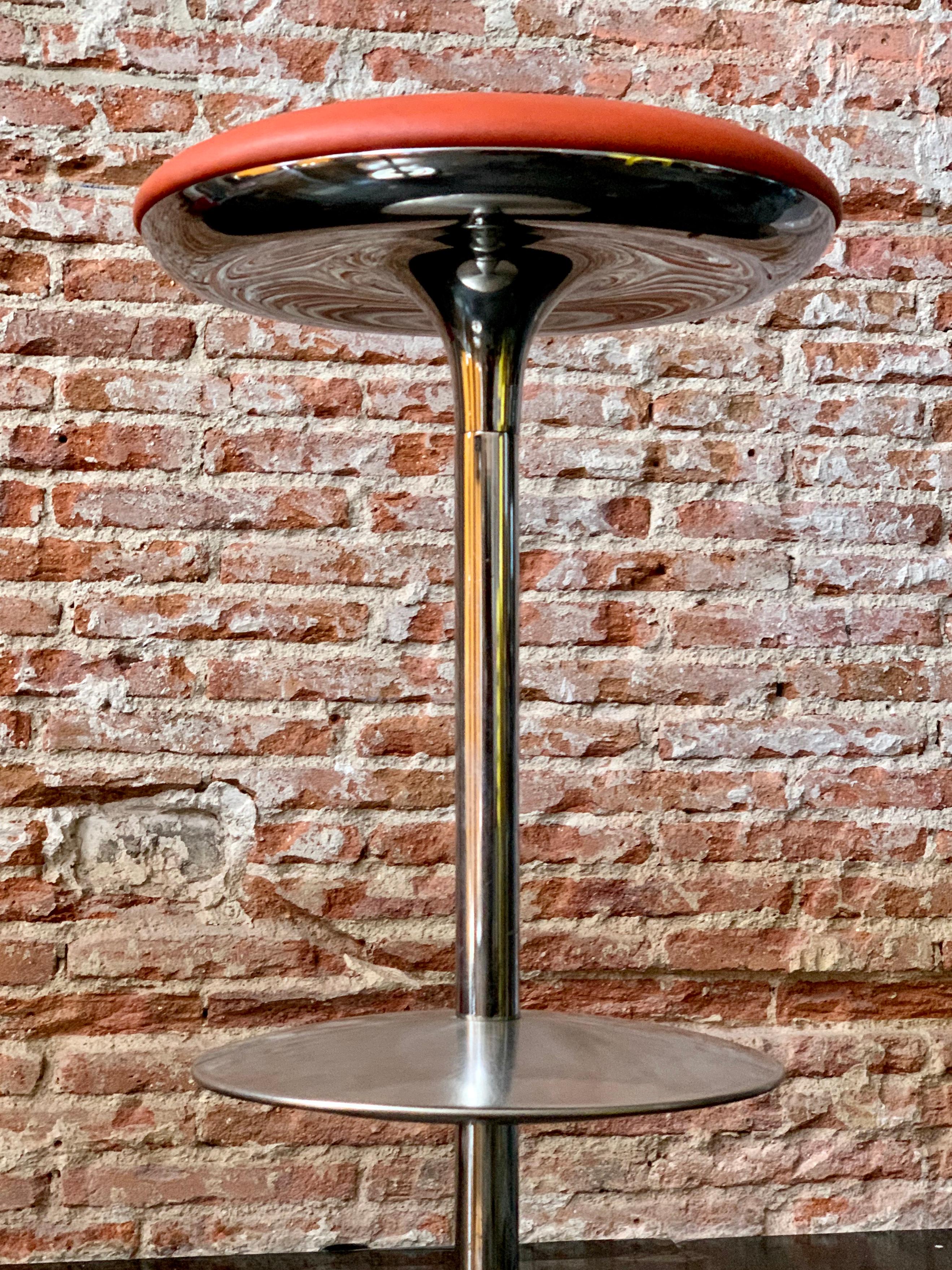 Pair of Italian Postmodern Bar Stools For Sale 1