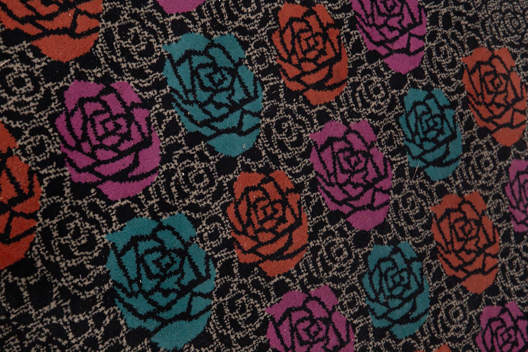 Pair of Italian postmodern rug by Ottavio MiSSONI Mod. Rosita in vendita 1