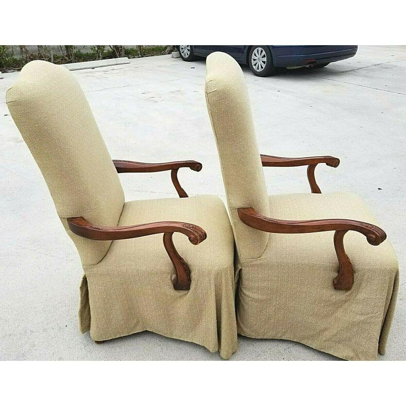 Pair of Italian Provincial Armchairs In Good Condition For Sale In Lake Worth, FL