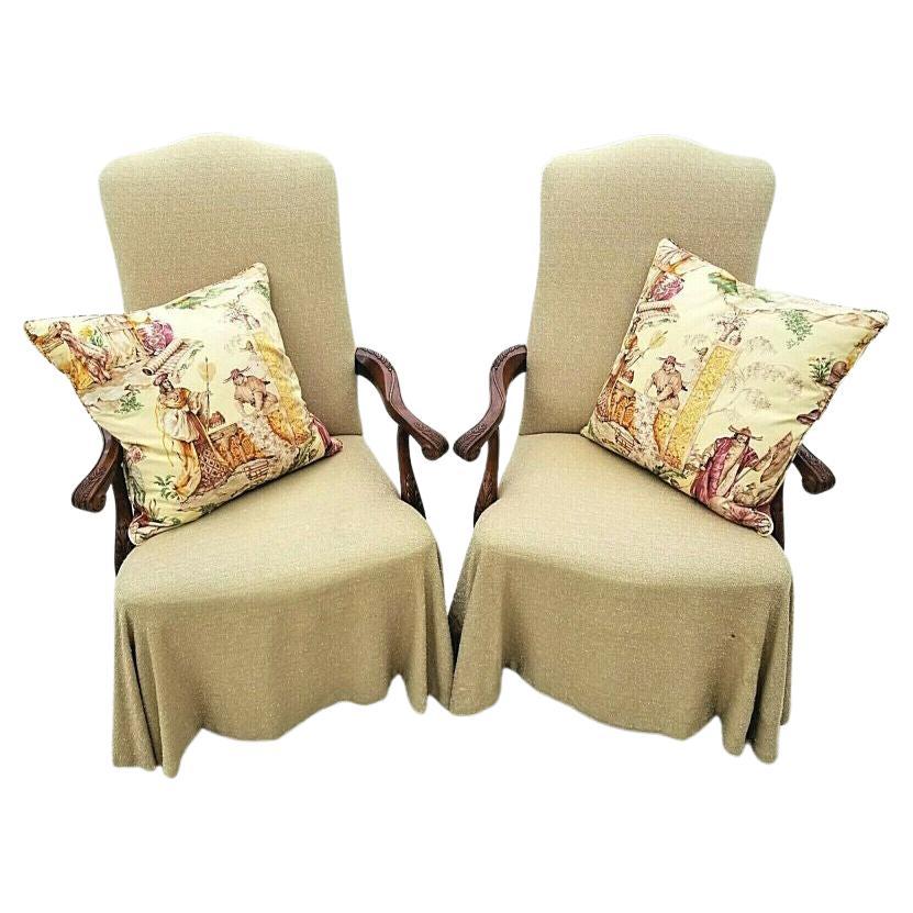 Pair of Italian Provincial Armchairs