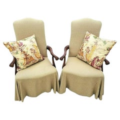 Used Pair of Italian Provincial Armchairs